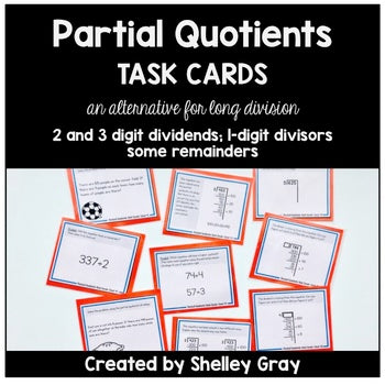 Main image for Long Division Task Cards: The Partial Quotients Strategy