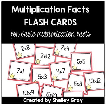 Basic Multiplication Facts Flashcards Shelley Gray Teaching