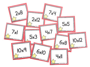 Image of Basic Multiplication Facts Flashcards 