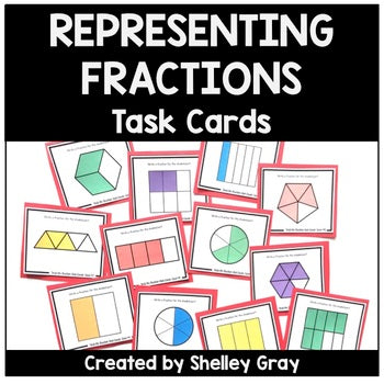 Main image for Representing Fractions Task Cards 