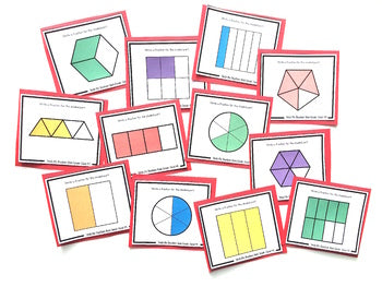 Image of Representing Fractions Task Cards 