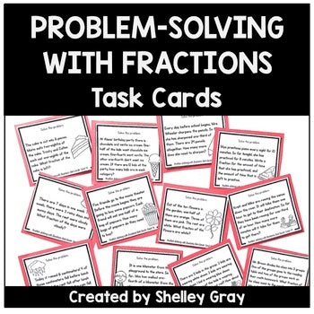 Main image for Fractions Problem Solving Task Cards - Fraction Practice