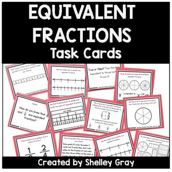 Main image for Equivalent Fractions Task Cards - Fraction Practice