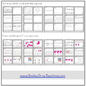 Image of Equivalent Fractions Task Cards - Fraction Practice