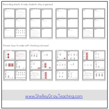 Image of Common Denominators Fraction Task Cards - Fractions Practice