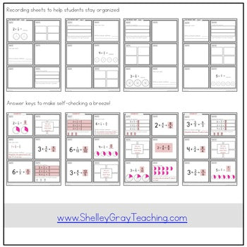 Image of Multiplying Fractions by Whole Numbers Task Cards - Fraction Practice