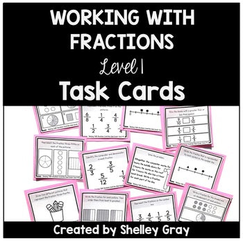 Main image for Fractions Task Cards - Small Group or Independent Fraction Practice