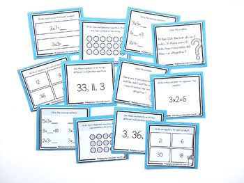 Image of Multiplication Task Cards - x3 Multiplication Facts