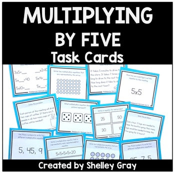Main image for Multiplication Task Cards - x5 Multiplication Facts