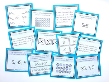Image of Multiplication Task Cards - x5 Multiplication Facts