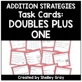 Main image for Addition Strategy Task Cards: Doubles Plus One Facts (Sums to 25)