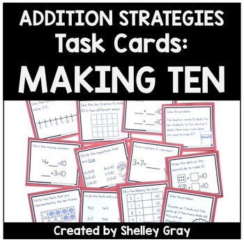 Main image for Addition Strategy Task Cards: Making Ten Facts