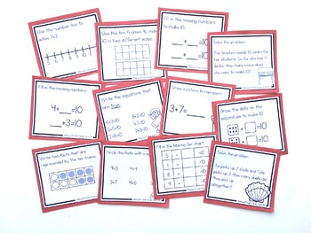 Addition Strategy Task Cards: Making Ten Facts – Shelley Gray Teaching