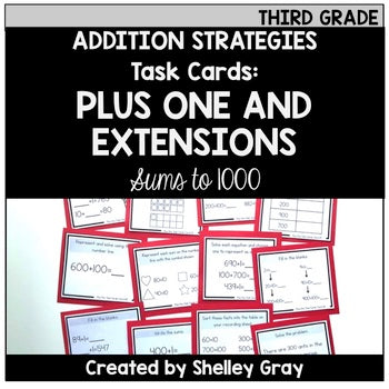 Main image for Addition Strategy Task Cards: Plus One and Extensions (Third Grade)