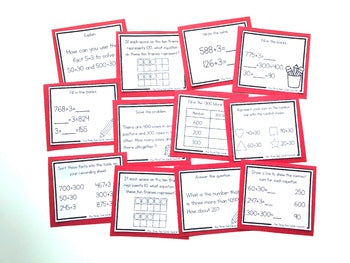 Image of Addition Strategy Task Cards: Plus Three and Extensions (Third Grade)