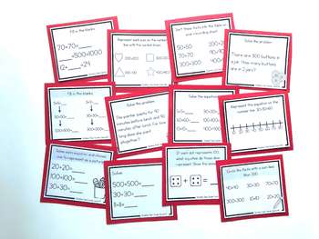 Image of Addition Strategy Task Cards: Doubles and Extensions (Third Grade)