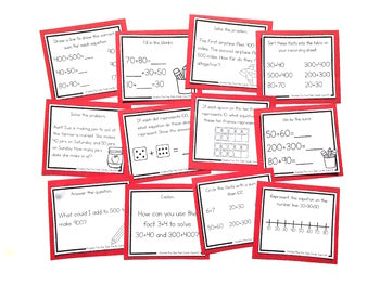 Image of Addition Strategy Task Cards: Doubles Plus One and Extensions (Third Grade)