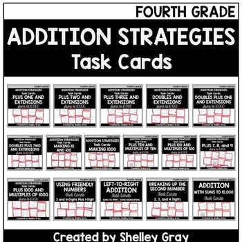 Main image for Addition Strategies Task Cards: Fourth Grade Bundle (Sums to 10,000)