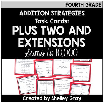 Main image for Addition Strategy Task Cards: Plus Two and Extensions (Fourth Grade)