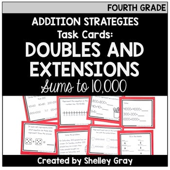 Main image for Addition Strategy Task Cards: Doubles Facts and Extensions (Fourth Grade)