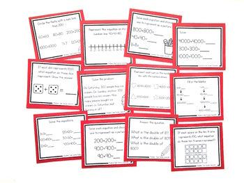 Addition Strategy Task Cards: Doubles Facts and Extensions (Fourth Gra ...