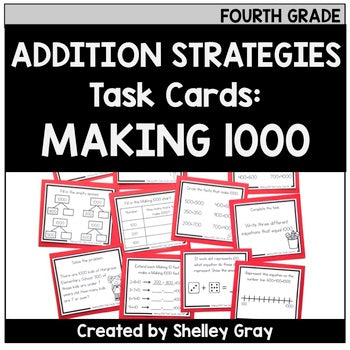 Main image for Addition Strategy Task Cards: Making 1000