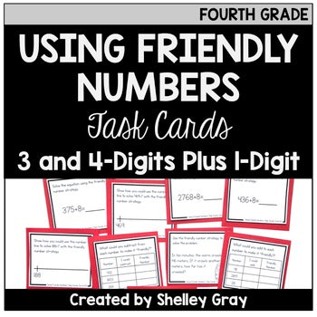 Main image for Addition Strategy Task Cards: Using Friendly Numbers (Fourth)