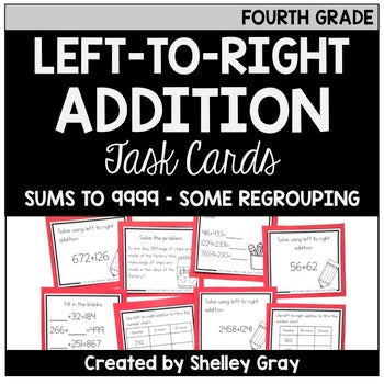 Main image for Addition Strategy Task Cards: Left-to-Right Addition (Fourth Grade)