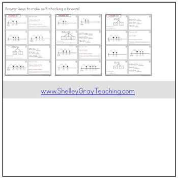 Image of Addition Strategy Task Cards: Breaking Up the Second Number (Fourth Grade)