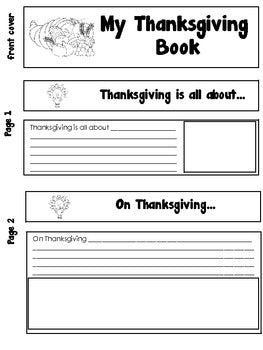 Image of Thanksgiving Foldable Booklet