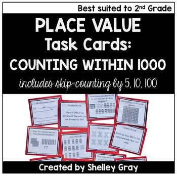 Main image for Counting Within 1,000 - Place Value Task Cards