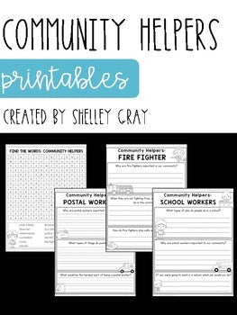 Main image for Community Helpers Activity Sheets