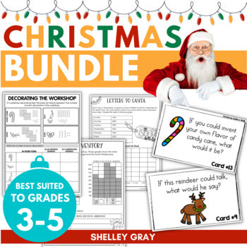 Main image for Christmas Activities Bundle: Christmas Math Projects and Escape Room