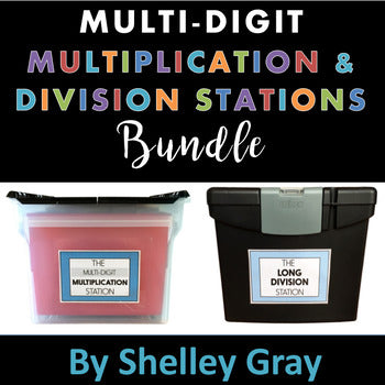 Main image for Multi-Digit Multiplication and Division Stations: BUNDLE