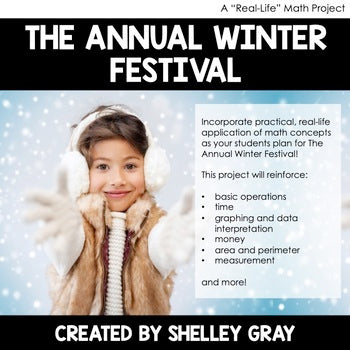 Main image for The Winter Festival Math Project: Real-Life Math Project | Distance Learning