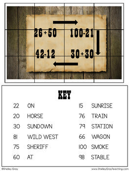 Image of Addition and Subtraction Escape Room - for Numbers to 100 
