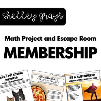 Main image for Math Project and Escape Room MEMBERSHIP | Real Life Math Projects