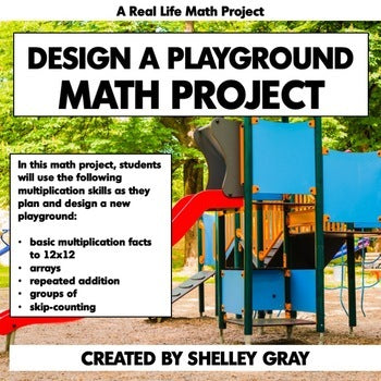 Main image for Multiplication Project - Real Life Math for 3rd and 4th - Design a Playground