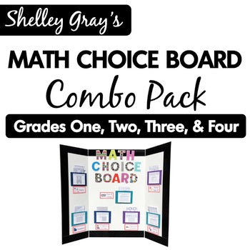 Main image for Math Choice Board Mega Bundle: Grades 1, 2, 3, & 4