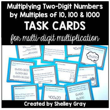 Main image for Multiplying 2 Digit Numbers by 10, 100, and 1000 - Multi-Digit Multiplication