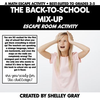 Main image for Back to School Escape Room Activity for 3rd 4th 5th - The Back to School Mix-Up