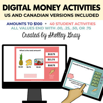 Main image for Digital Money Activities - Amounts to $100  - US and Canadian Money Included