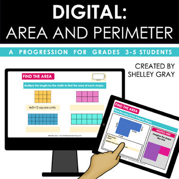 Main image for Area and Perimeter Activities for 3rd 4th 5th DIGITAL Measurement Practice
