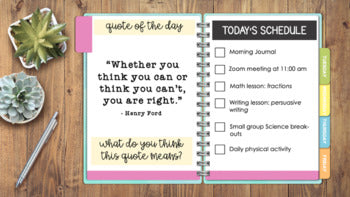Image of DIGITAL Notebook Templates: Succulent Theme | Personal/Classroom Use