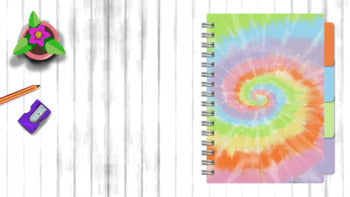 Image of DIGITAL Notebook Templates: Tie Dye Theme | Commercial Use