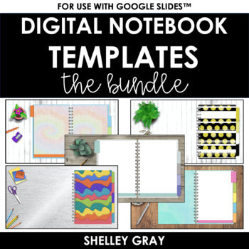 Main image for Digital Notebook Templates: Commercial Use | BUNDLE