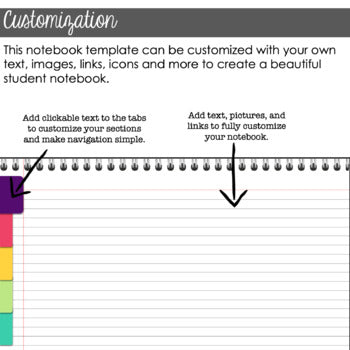 DIGITAL Notebook Templates: Full Page | Personal/Classroom Use ...
