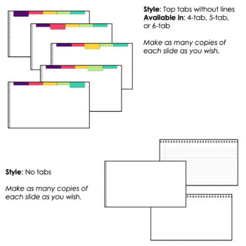 Image of DIGITAL Notebook Templates: Full Page | Commercial Use