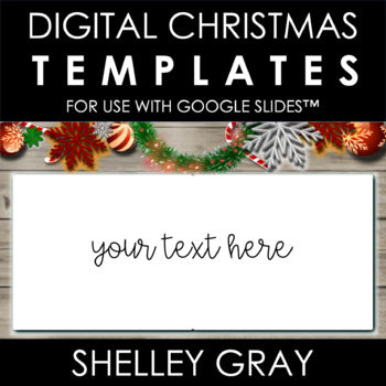 Main image for Digital Christmas Themes Templates for Use With Google Slides™