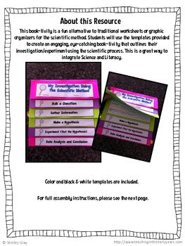 Scientific Method Foldable Booklet Shelley Gray Teaching Scientific Method Foldable Booklet Shelley Gray Teaching